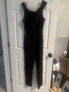 Rolla Coster Black Off Shoulder Stretch Jumpsuit Junior Large